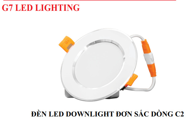 Đèn led âm trần G7 Lighting